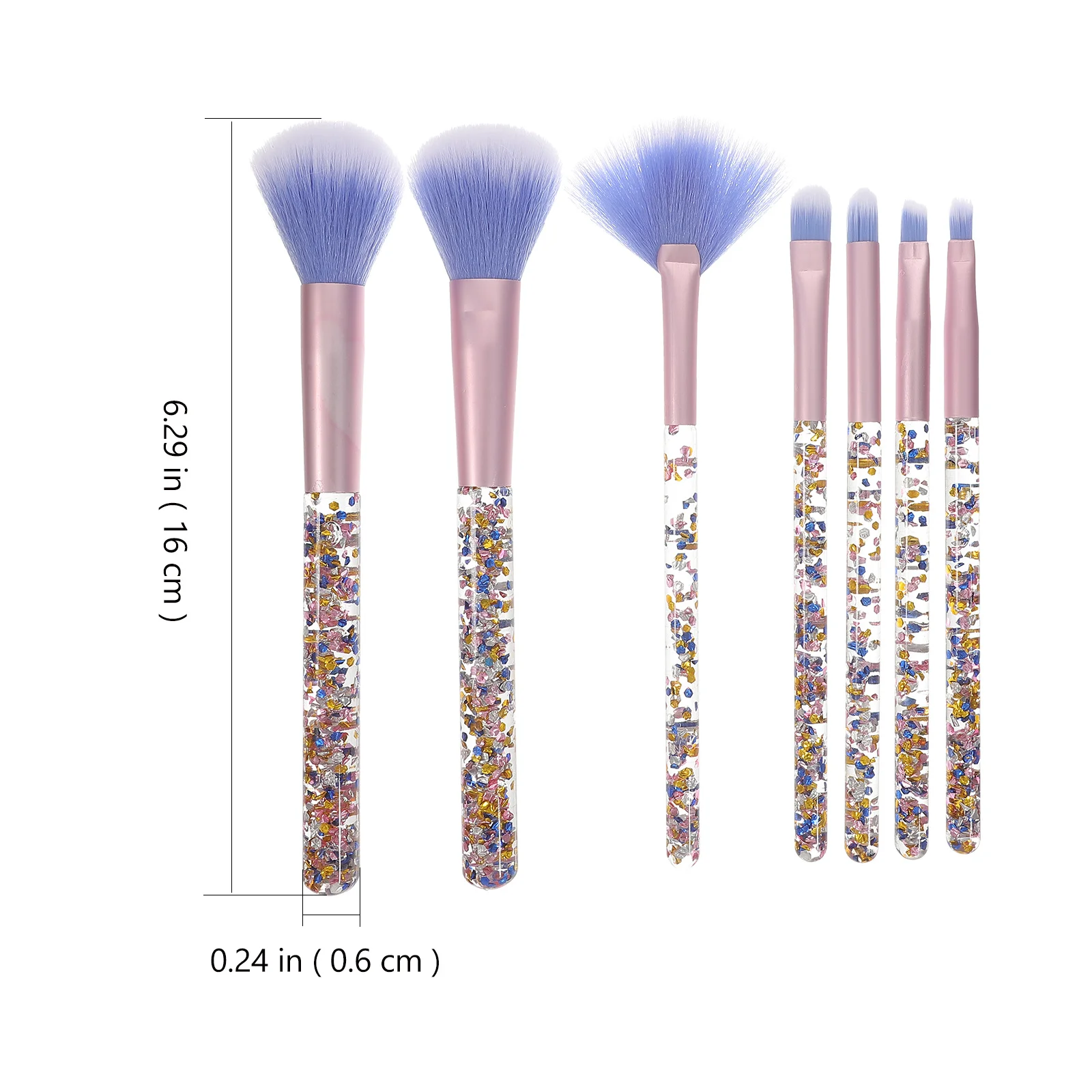 7 個のメイクブラシセット軽量プロフェッショナル化粧品ツールフェイスアイシャドウブレンドコンシーラー用品