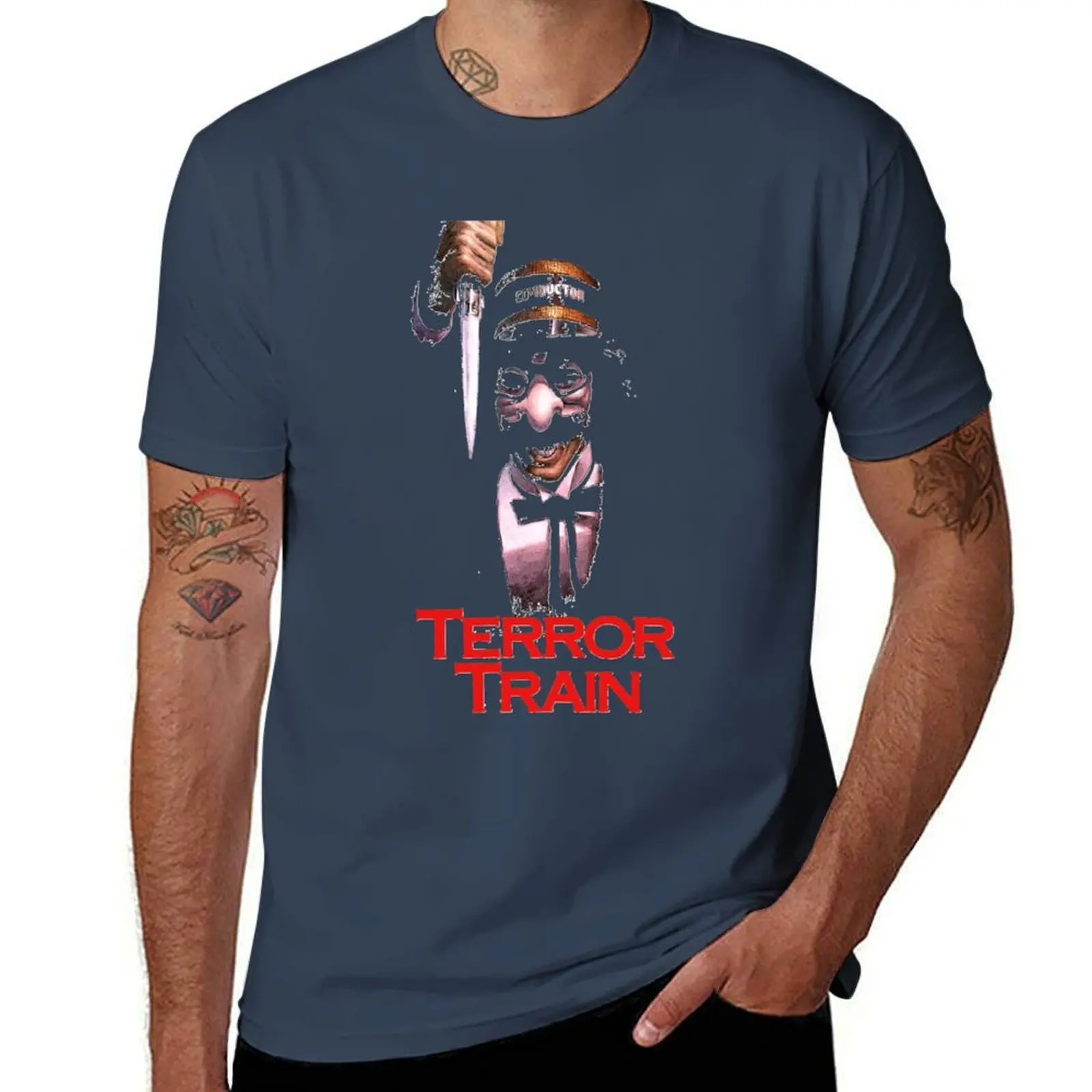 

Terror Train (Transparent) T-Shirt Retro Style Print Casual Top