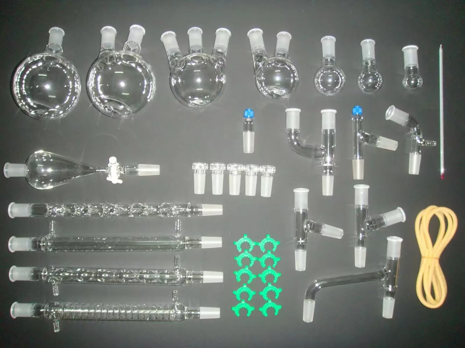 【36 Piece Set】 24/40, Glass Still, Laboratory Distillation Equipment Chemistry Glassware Kit