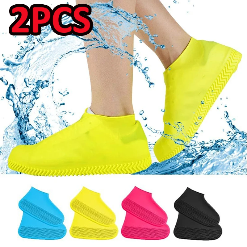 

Waterproof Shoe Covers Latex Silicone Lip-resistant Rubber Rain Boot Rain Gear Overshoes Accessories for Outdoor Rainy Day