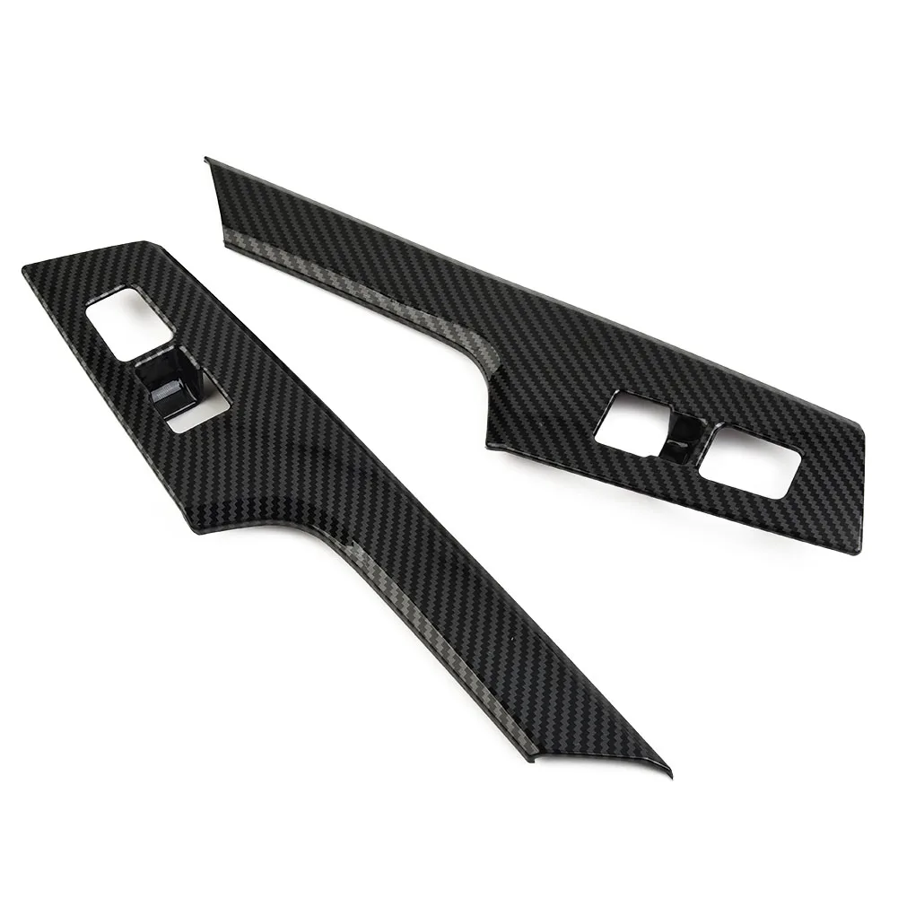 Car Interior Door Handle Bowl Cover Trim Carbon Fiber Style Fit For Kia EV6 Window Regulator Switch Panel Car Accessories