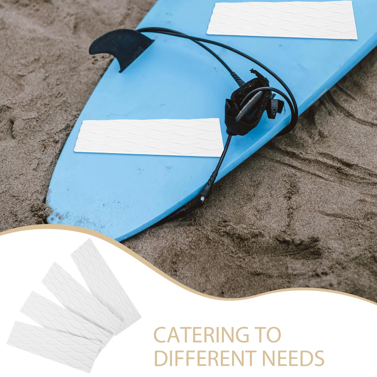 1 مجموعة إيفا لوح التزلج نونسليب وسادة تثبيت ذاتية اللصق مضلع قبضة حصيرة للرياضات المائية كاياك قارب سطح السفينة الكلمة البحرية حصيرة