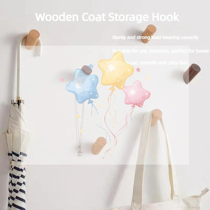 Gantungan Dinding Kayu Beech, Rak Kunci, Mantel, Dapur, Pintu, Gantungan Dekoratif Untuk Aksesoris Rumah, Pengorganisir Peralatan