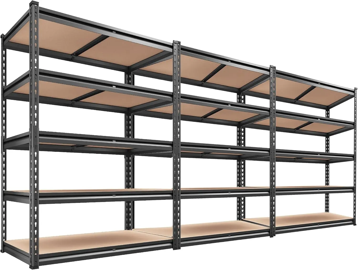 Garage Shelving Heavy Duty Storage Shelves 2000LBS Adjustable 5 Tier Metal Shelves for Storage Shelving Units and Storage for Wa