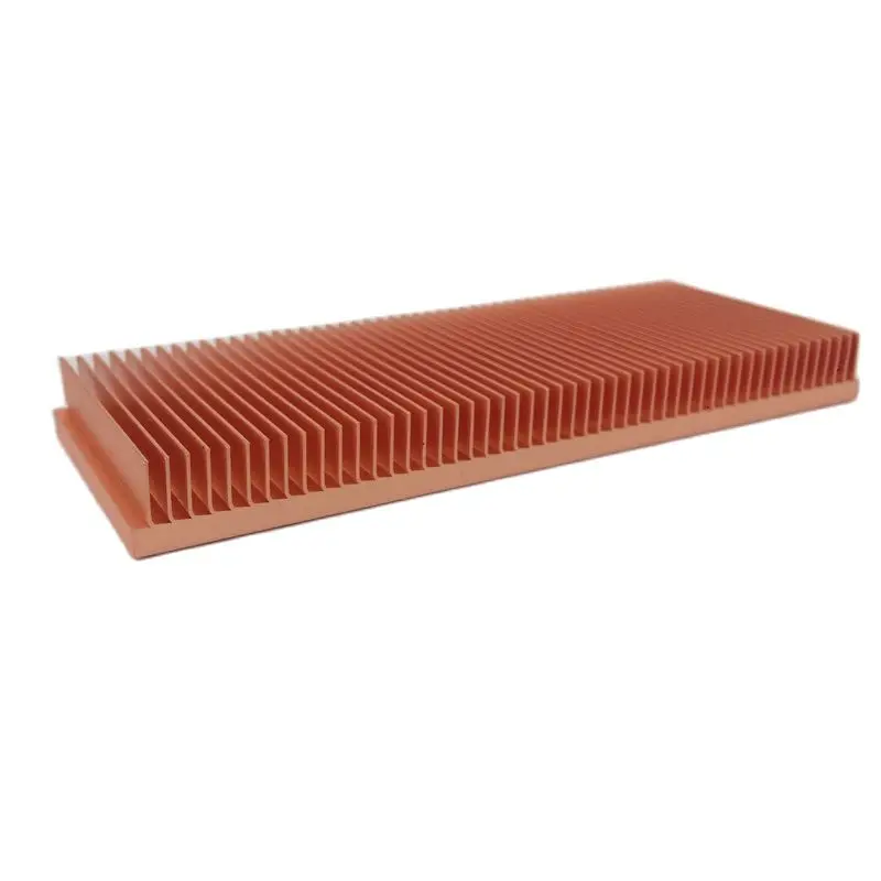 DIY pure copper radiator  Cu1100 Skiving Fin Radiator 100x40x10mm