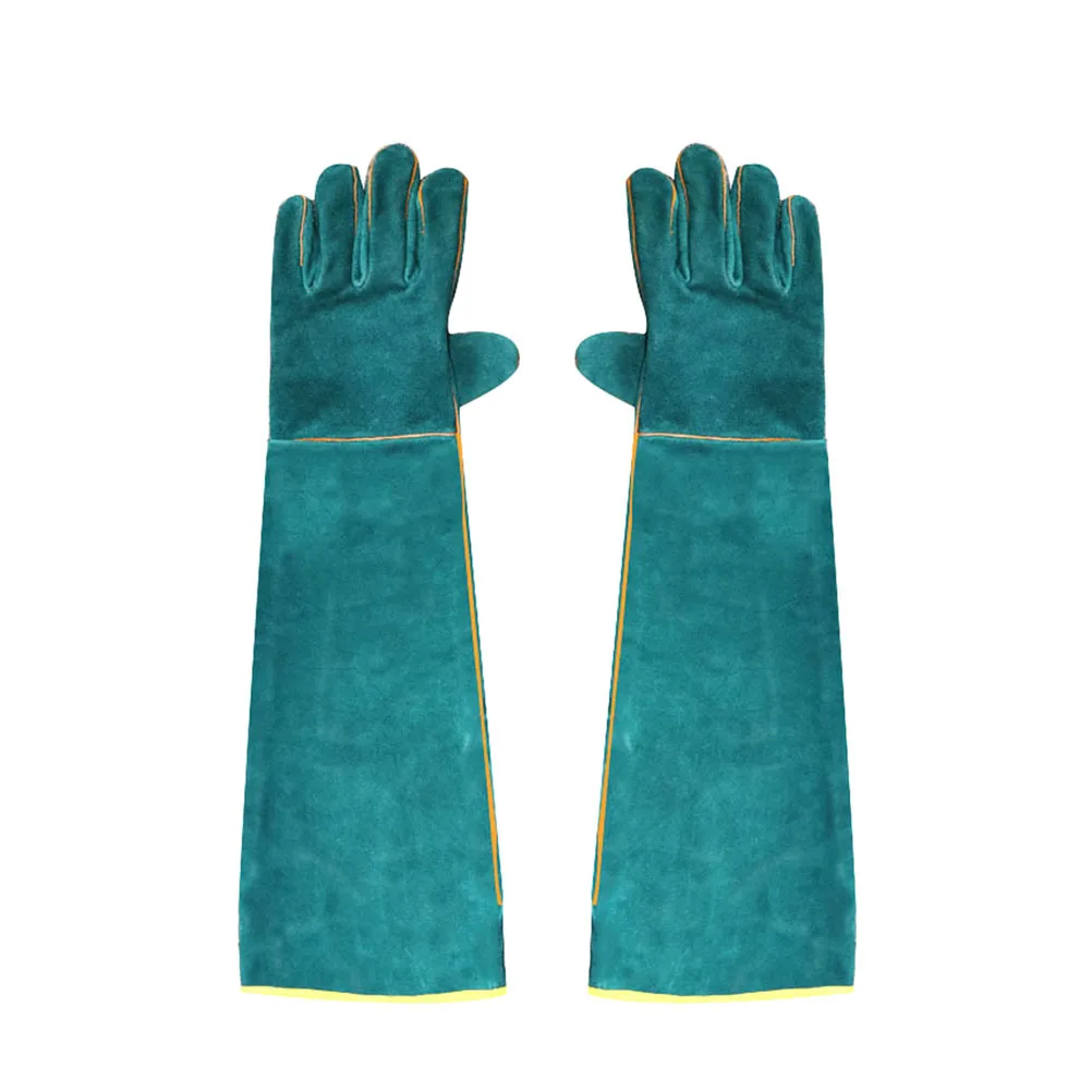 

62cm Reptile Anti-Bite Gloves Breathable Scratch Resistance Pet Lovers Arm Protection Blue Anti-Bite Gloves