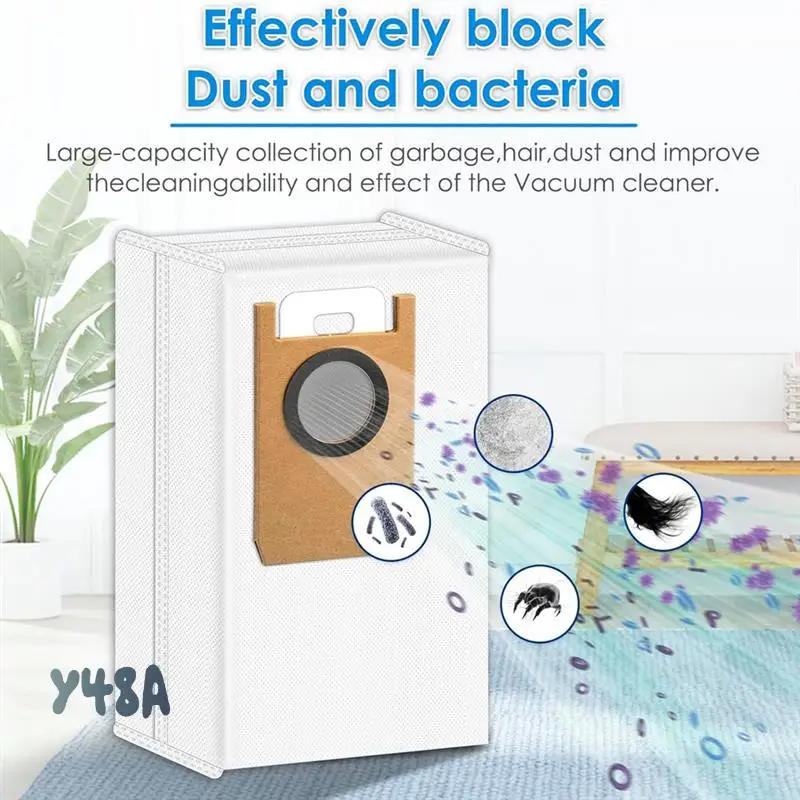 Для Eufy Omni S1 Pro самосливная станция, детали робота-пылесоса, мешки для пыли для робота-пылесоса-Y48A