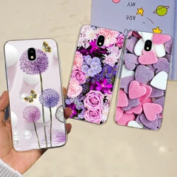 Flower Silicone Case For Samsung Galaxy J7 Cover For Galaxy J7 J 7 Pro Perx J7Pro 2017 SM-J730F SM-J730FM Luxury Phone Cases