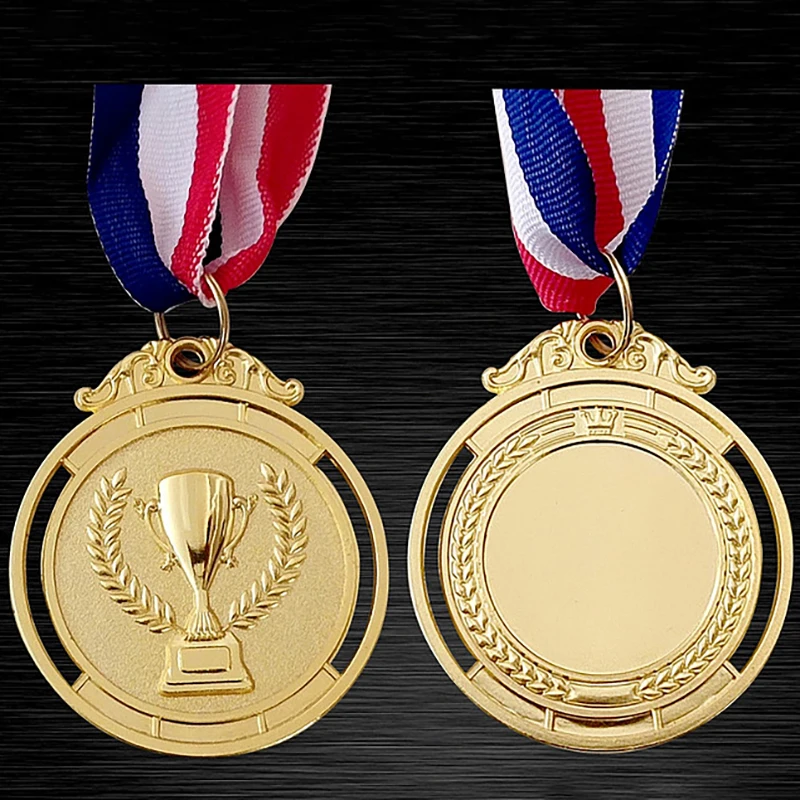 

New Marathon Gold Medal Silver Medal Trophy Medal Winner Reward Encouragement Badge Badge Outdoor Competition Award