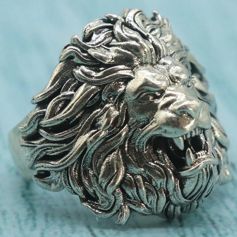 Buy 3 Get 1 Free 3D Lion Ring King Of The Beasts Mens & Dad stainless steel Rings Prevent Allergy