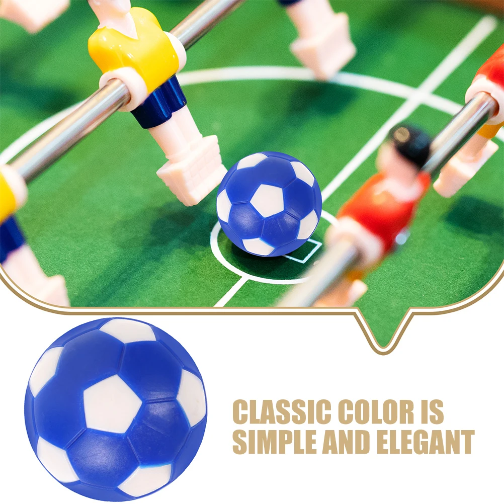 

5 Pcs Ball Table Football Desk Game Accessories Desktop Blue Pvc Mini Footballs