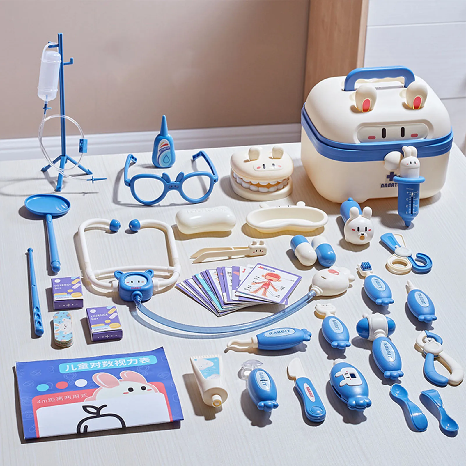 Kit de jeu de simulation médicale pour enfants, boîte de dentiste, jouets de stéthoscope pour filles, médecin, enfants