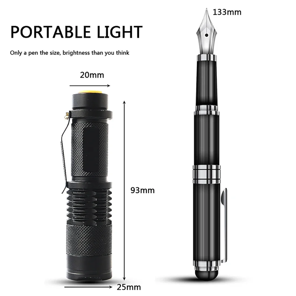 UV LED Portable Flashlight 395nm Black Light Wavelength Violet Flashlight Pet Urine Scorpion Feminine Hygiene Detector Torch
