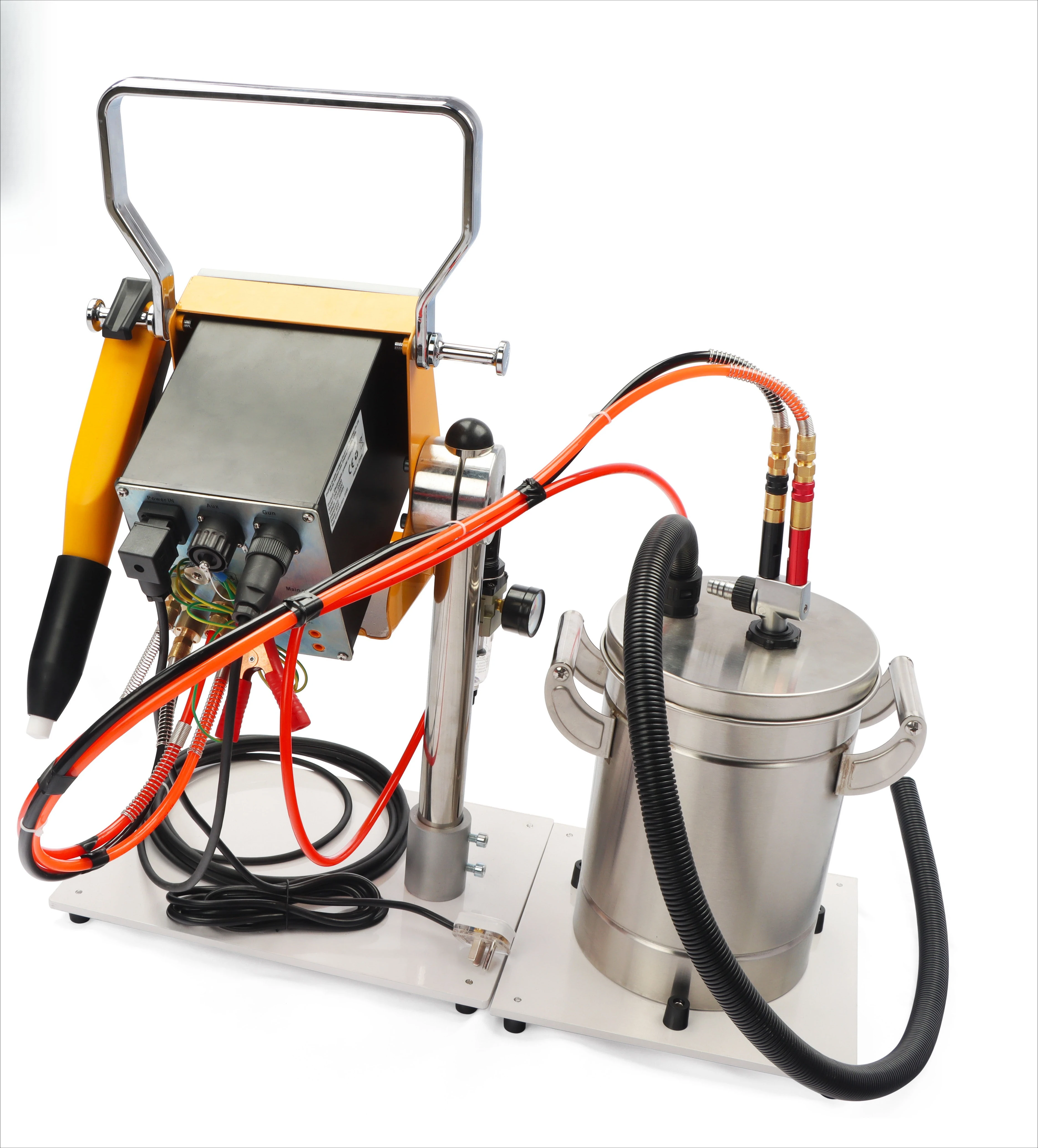 Portable Electrostatic Powder Coating Equipment Easy-to-Carry Manual Spraying Machine for Steel Substrates Core Pump Included
