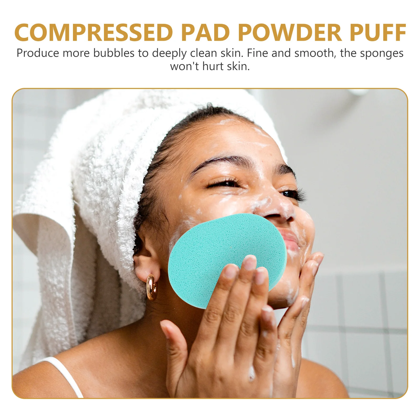 50pcs Facial Sponge Face Pad For Control Brightening Skin Care Tool Makeup Remover