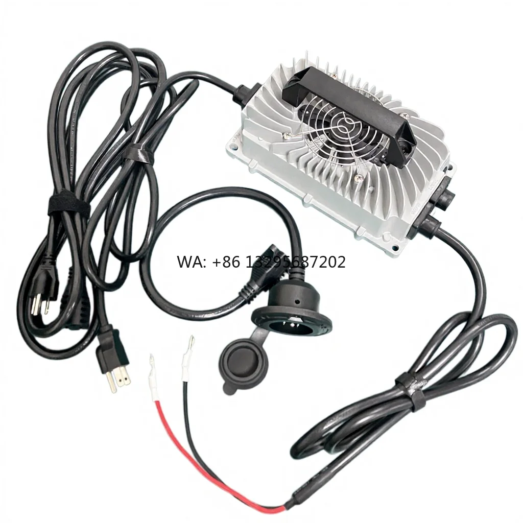 

New Arrival 48V 15A Electric Golf Cart Lithium Battery Charger With AC Charging Cable Kit