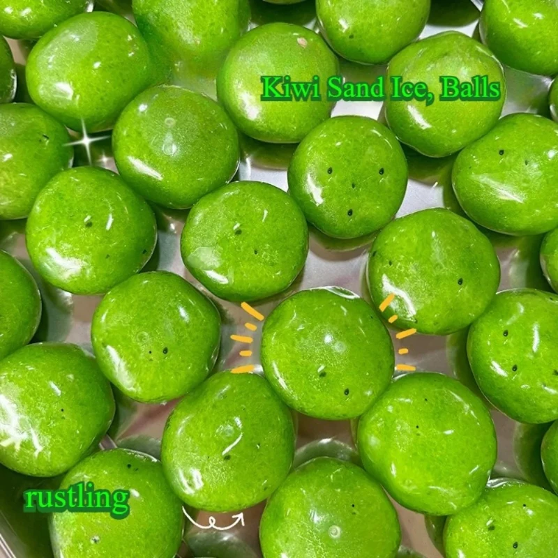 Kiwi Slushie Squishy Toy Crunchy Sandy Sound Slow Rebound Super Soft Premium Material Stress Relief Squeeze Fidget Toy