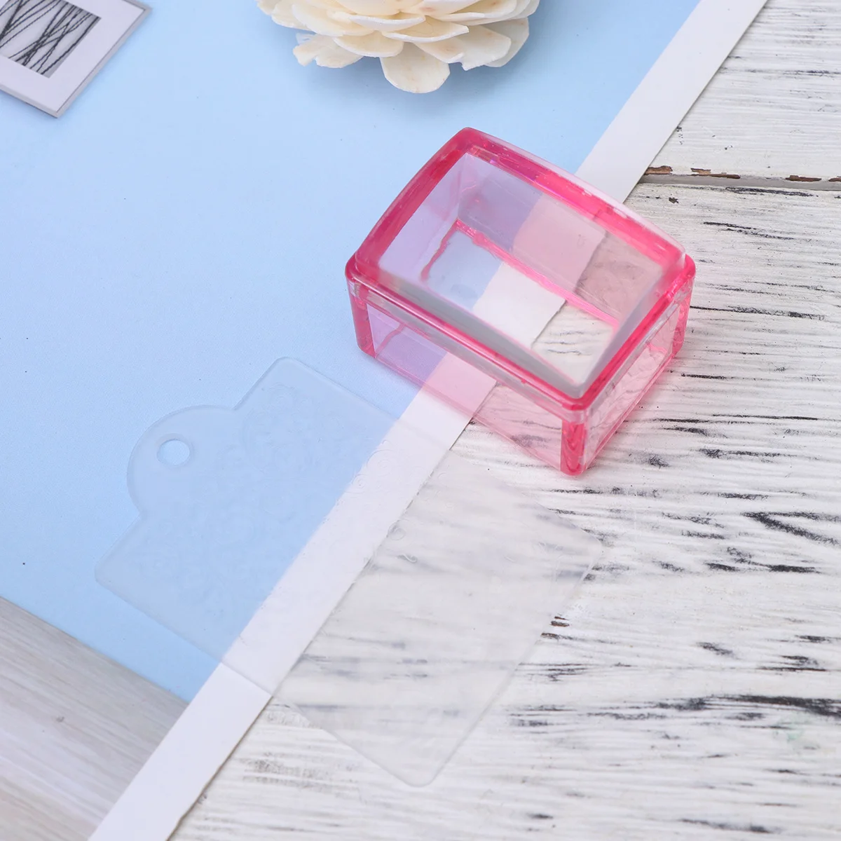 

Silicone Nail Stampers Clear Thin Scraper For Diy Manicure Nail Art Stamping Kit Tool Premium Elastic Material