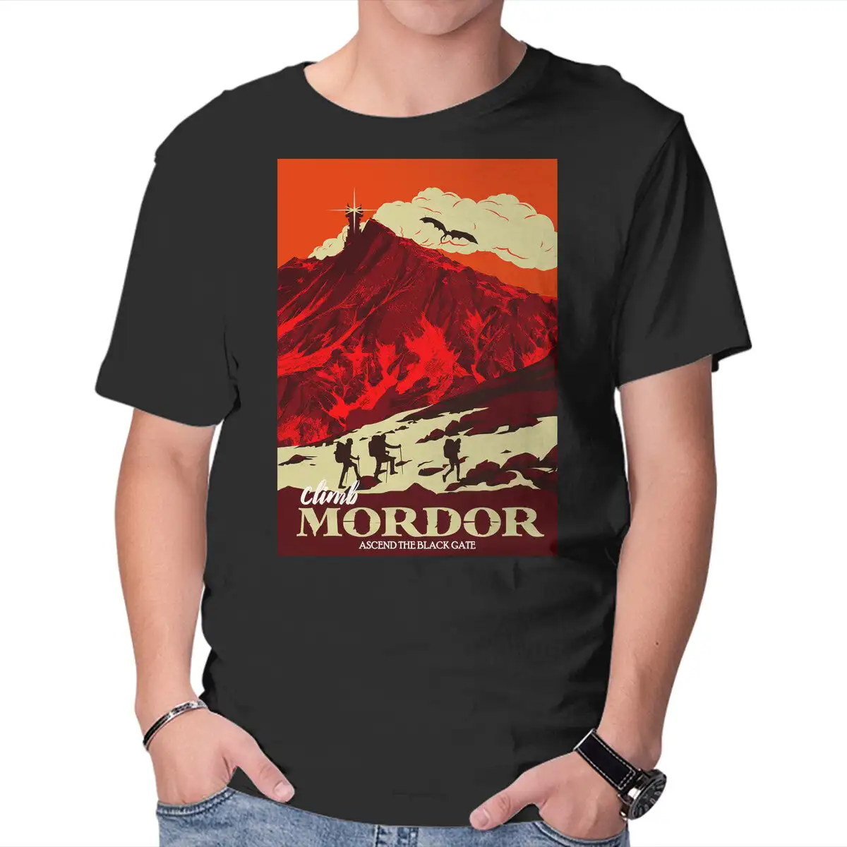 Climb Mordor Unisex T-shirts for Man Woman Short Summer Tees Casual Cotton New Arrival Fashions Couple's Cloths