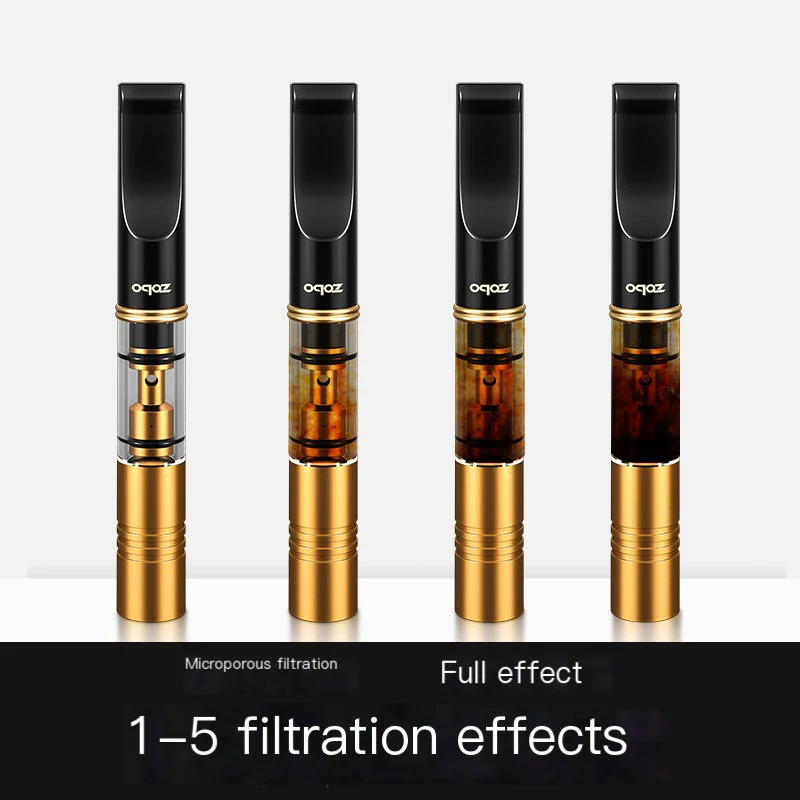 ZOBO Reusable Cigarette Holder Tar Filter Washable Slim thick cigarette Mouthpiece Smoke Cleaner Genuine Smoking Accessories Men