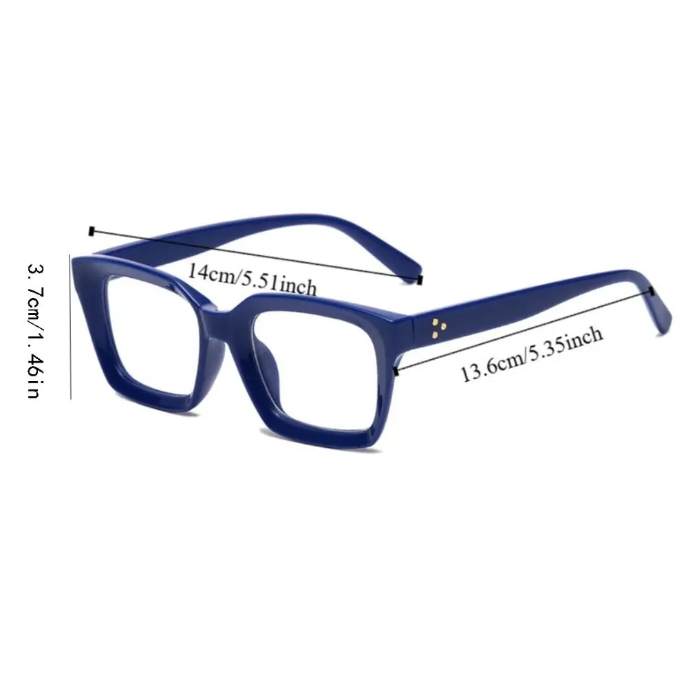 Gafas de lectura transparentes antirayos azules, gafas Retro de rayas de madera para presbicia, gafas ligeras de forma cuadrada con montura grande