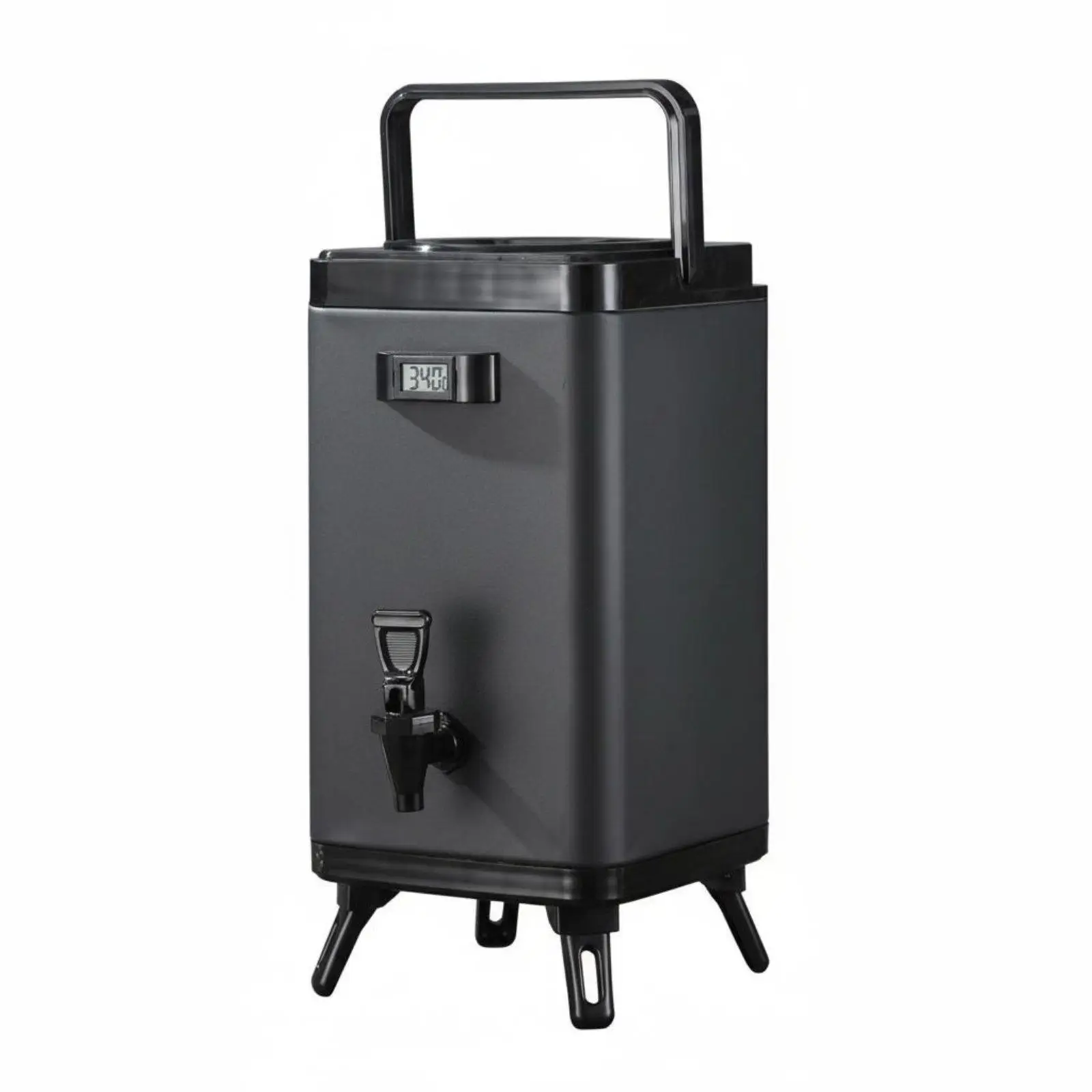 thermal-insulated-beverage-server-10l-square-drink-dispenser-with-temp-gauge-and-resin-faucet-for-coffee-tea-juice-catering