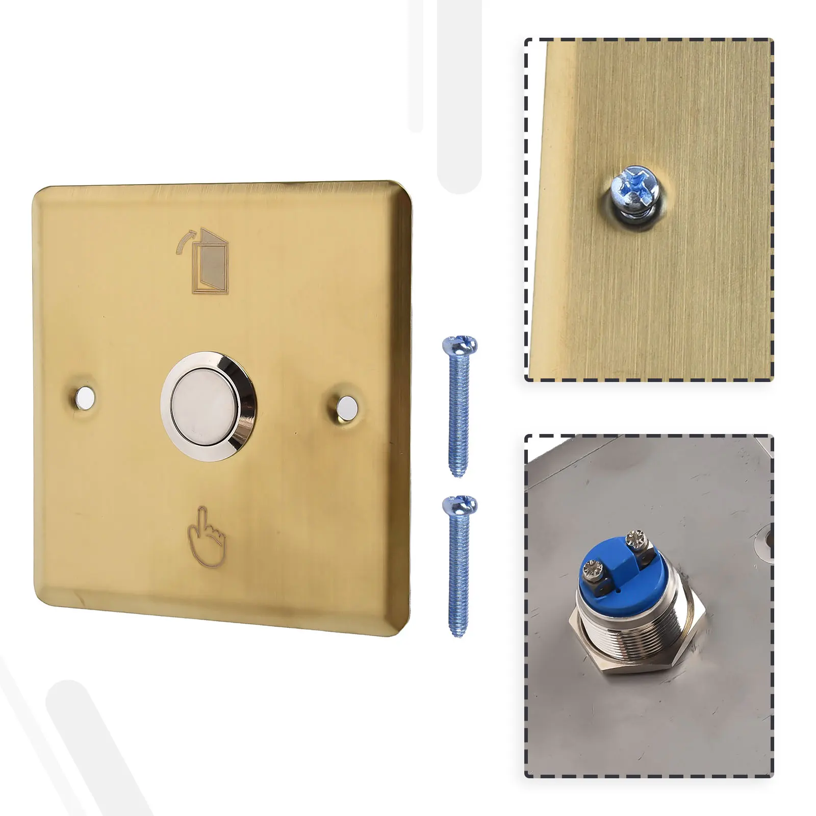 

Stainless Steel Doorbell Panel with Easy Access Button Suitable for Residential and Commercial Use Enhance Your Entrance