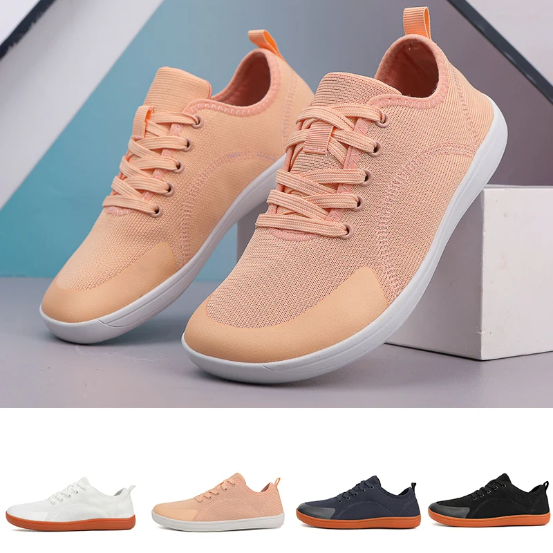 Chaussures minimalistes larges pieds nus pour femmes et hommes, semelle zéro goutte, chaussures de marche légères, chaussures de course confortables et décontractées