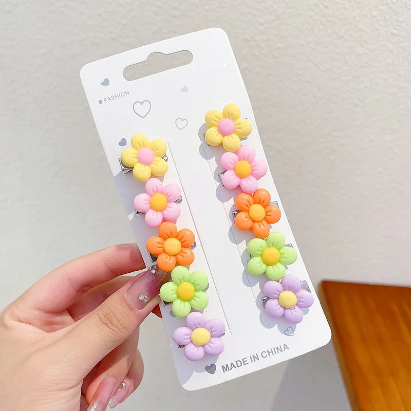 10PCS/Set Girls Cute Cartoon Hair Clips Kids Lovely Hairpins Headband Barrettes Fashion Hair Accessories Hair Pin Baby Headdress