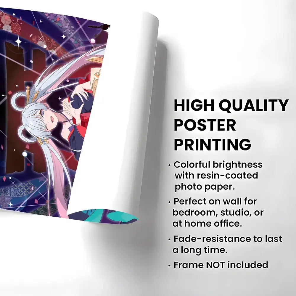 Anime Cosmic Princess Kaguya Poster High-definition  poster stickers, suitable for bedroom, living room, home decoration