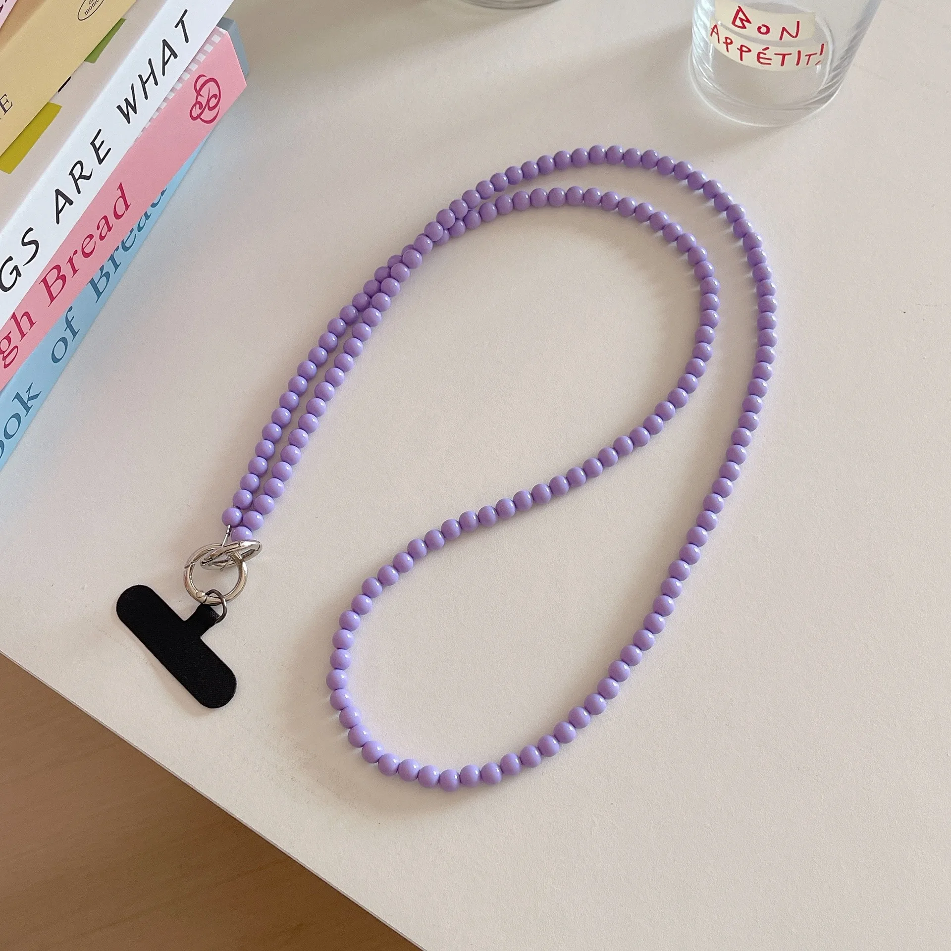 الحلوى الملونة الهاتف المحمول Crossbody يمكن تعليقها على حقيبة قطاع المفاتيح مكافحة خسر قلادة ظهره حزام قطري حبة الحبل #2