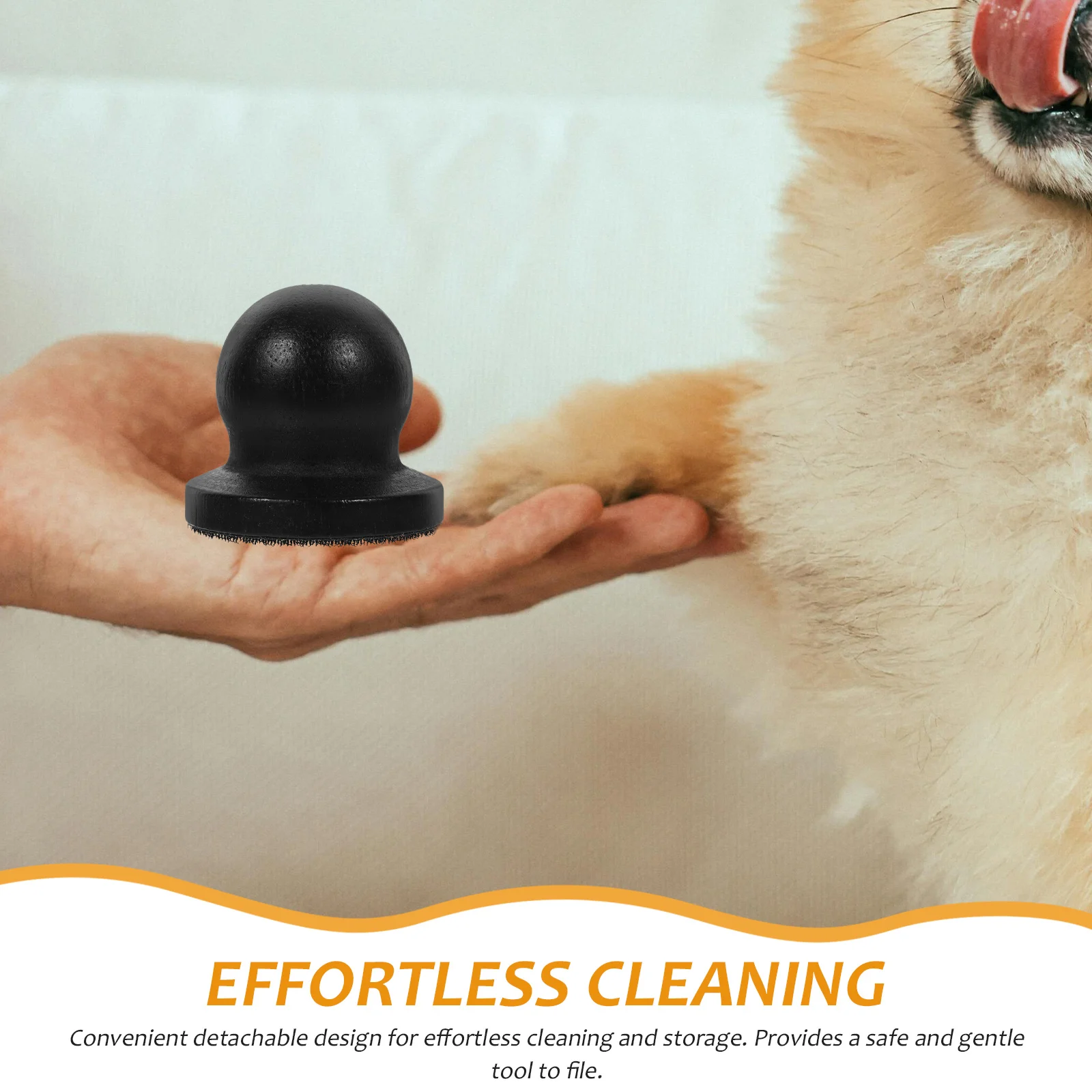 

1Set Dog Nail File Wooden Detachable Pet Nail File Safe Comfortable Round Shape Ergonomic Handle Design for Puppy Nails