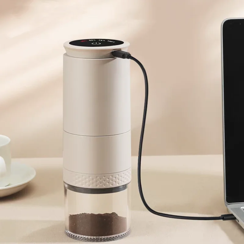 1500mah elektrische Kaffeemühle mit externer Einstellung USB-Lade kaffeemühle automatische Mahl maschine für Büro – Detail 5