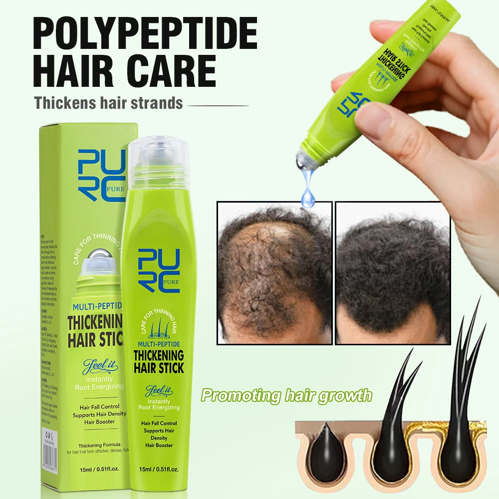 

Multi-Peptide Thickening Hair Stick for Anti Hair Loss Fast Growth Regrowth Scalp Preventive Baldness Treatment Care Product