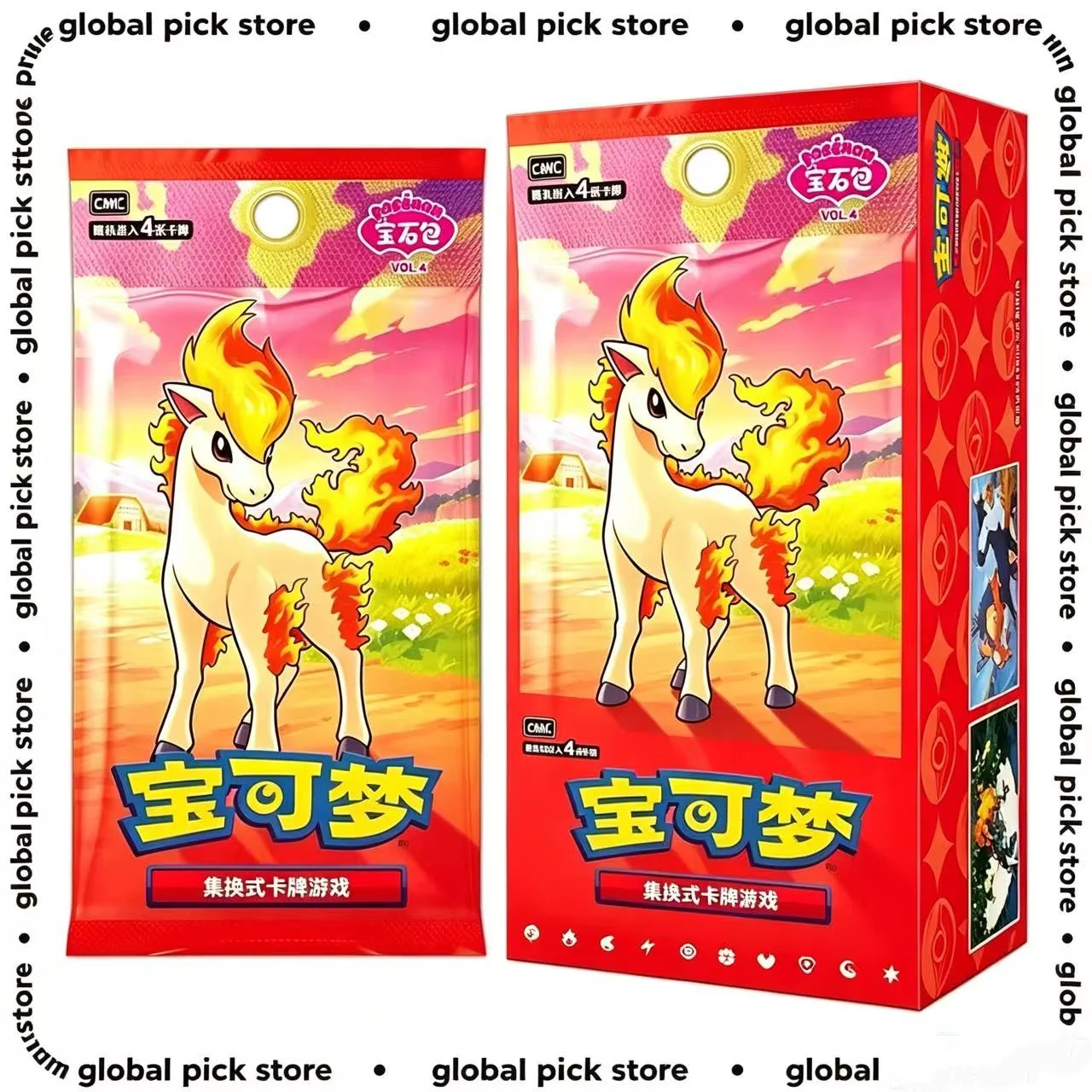 かわいいポケモン-ptcg-スカーレット-バイオレット-ジェムパック-vol4-シリーズ-簡体字中国語版-ブースターコレクション-おもちゃ-サプライズカード-ギフト