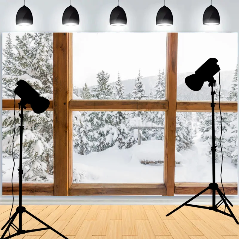 Window Frame Sheer Curtain Sunlight Streaks Photography Backgroundcloth Shadow Spots Ambient Light Photo Studio Backdrops BV-05