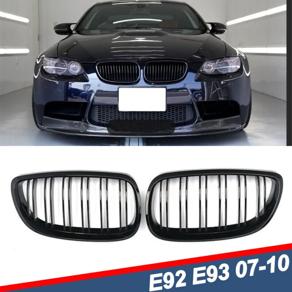 

For 2007-10 BMW E92 E93 M3 328i 335i Gloss Black Front Kidney Grille United States