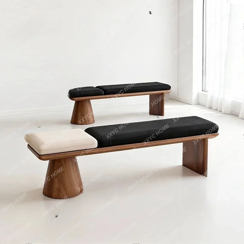 Tea Table Dining Table Bench Dining Room Bedroom Creative Bench Italian Light Luxury High Sense Bench Dining Chair
