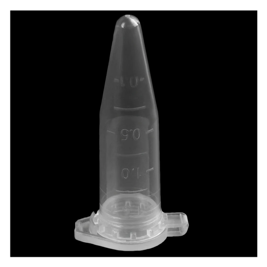 500 Pcs Laboratory Clear White Mark Printed Plastic Centrifuge Tube 1.5ml