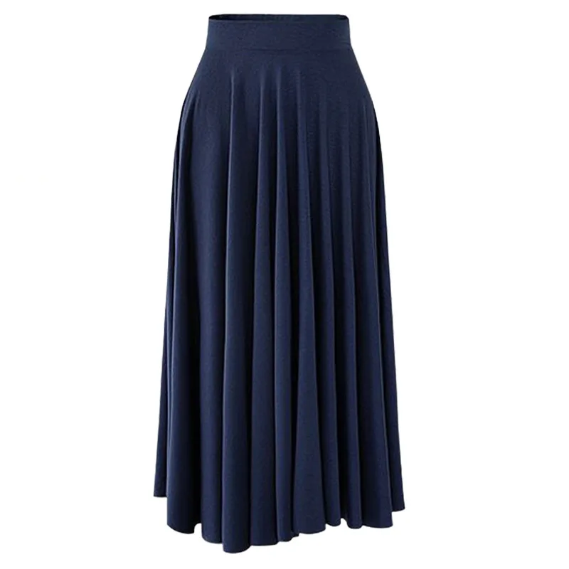 

Loose High Waist Long 80cm Pleated Skirt Women's plus Size Midi Skirt A-Line Skirt Maxi Skirt Ele Skirt Summer Skirt