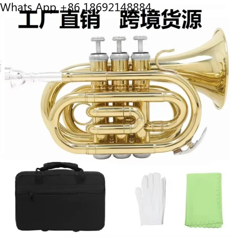 Palm B flat Brass Beginner Mini Cornet Portable