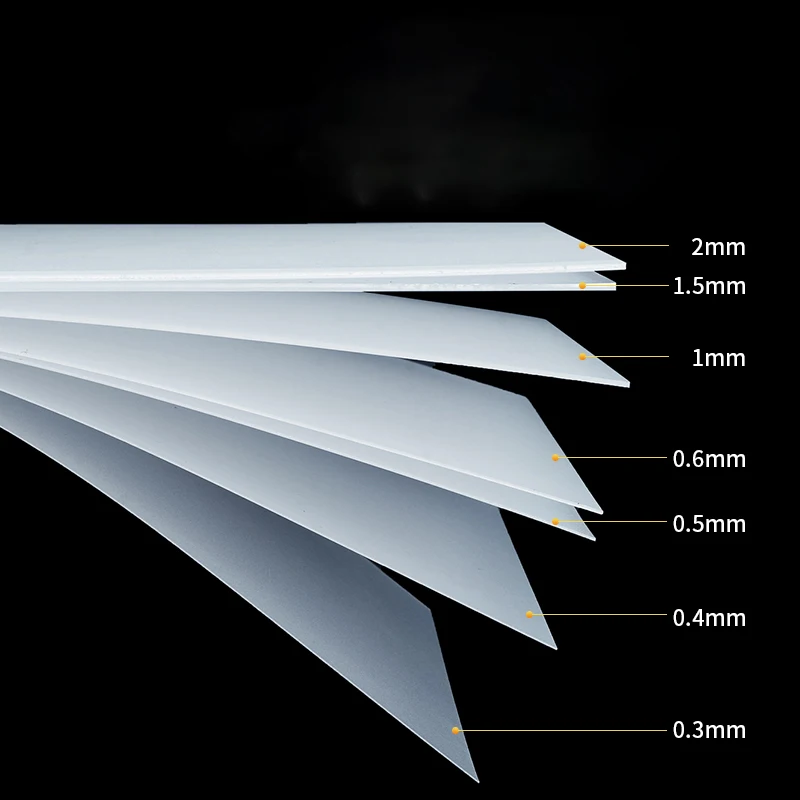 Frosted SemiTransparent PP Plastic Sheet 0.3mm~2mm 100x100 100x200 200x200 200x300 210x297mm