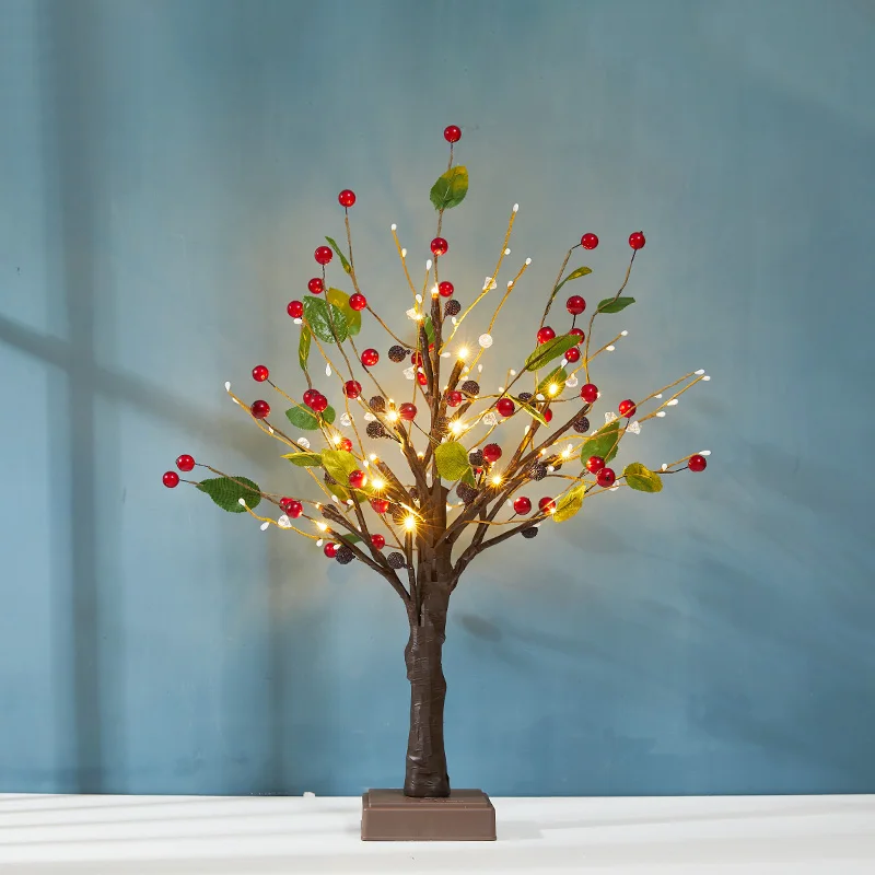 

Christmas Decorations Illuminated Decorations Tree Tops Small Trees Peach Blossom Trees Indoor Luxury Counters Decorative Items