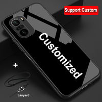 For Xiaomi Redmi K40 Pro Game Plus 5G Glass Phone Case To Map Custom For Redmi K40S Back Cover For Redmi K40 Pro+ Custom-made