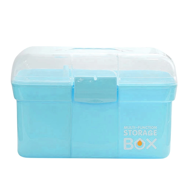 

Household medicine for case transparent storage box plastic tool for case portable storage