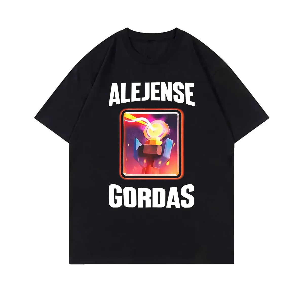 Alejense Gordas Meme T-shirt Men Women Joke Humor Gift for Him and Her Kawaii Cute Memes T-shirts Oversized Pure Cotton T Shirt