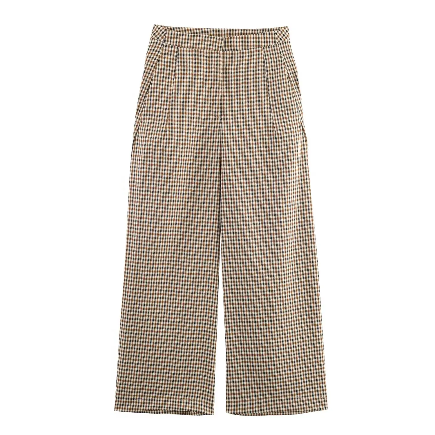 Ensemble de costume professionnel pour femmes, ensemble deux pièces: Blazer à carreaux + pantalon, ensemble 2 pièces, nouvelle collection 2025