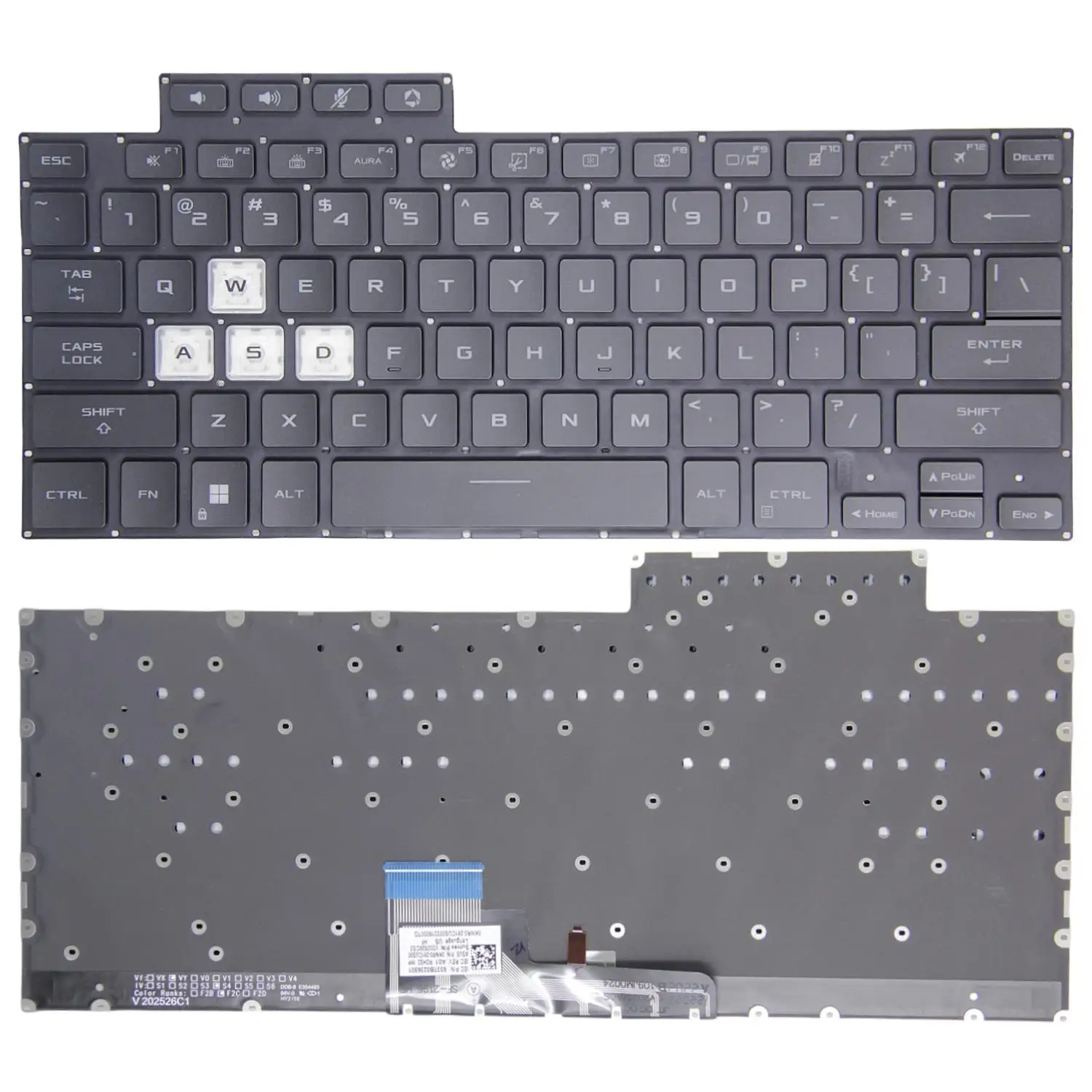 Replacement US/RU/SP Russian Keyboard For ASUS TUF Dash F15 FX516 FX516P FX516PR FX516PM FX516PE FA516 TUF516 Laptop Backlit