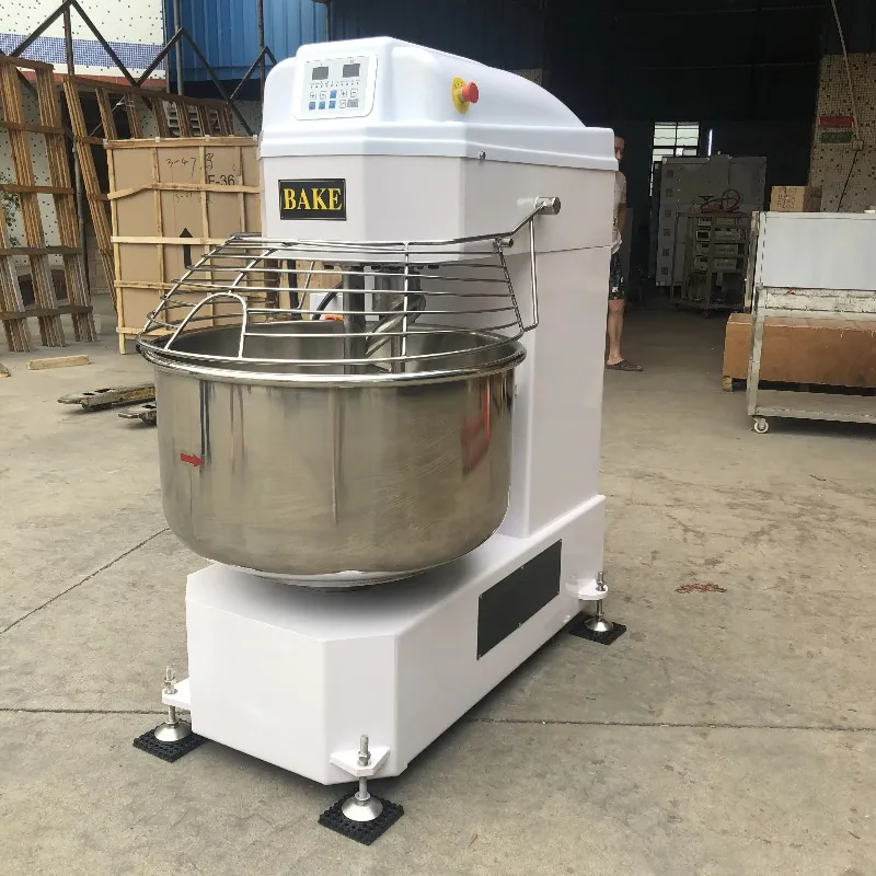 Custom Spiral Mixer 50L 100L Double Motion Commercial Dough Kneader 304 Stainless Steel Bowl for Bread Production