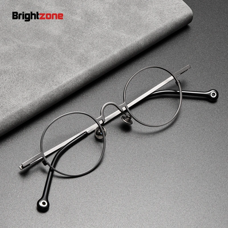 

Vintage Full Rim Pure Titanium Spectacle Eyeglass Optical Glasses Frame Eyeglasses Oculos De Grau Brillen Gafas Eye Wear Men